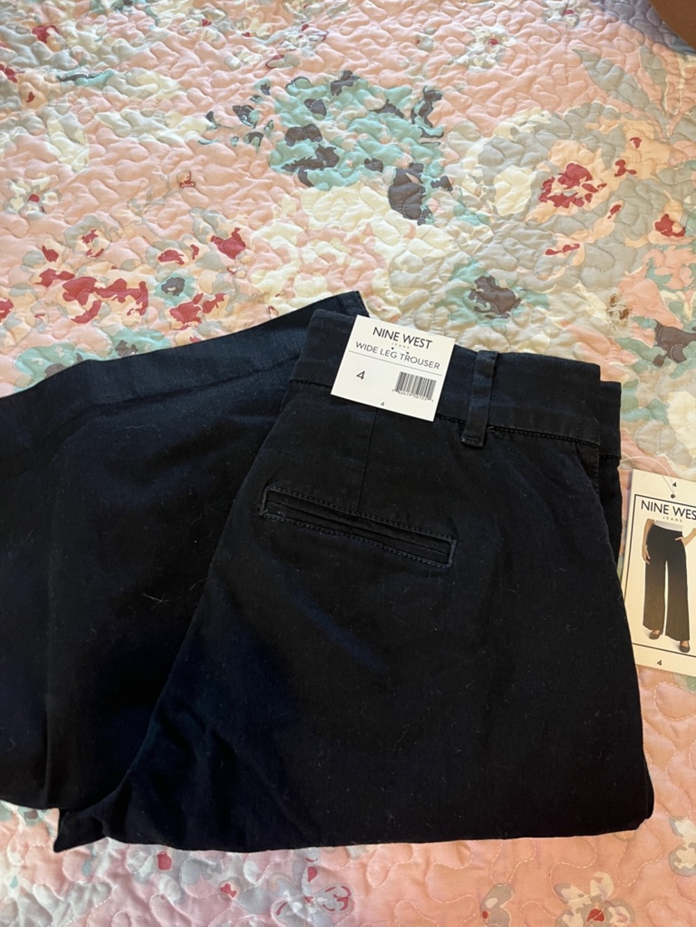 Nine West Black Wide Leg Jeans - Women's Flare